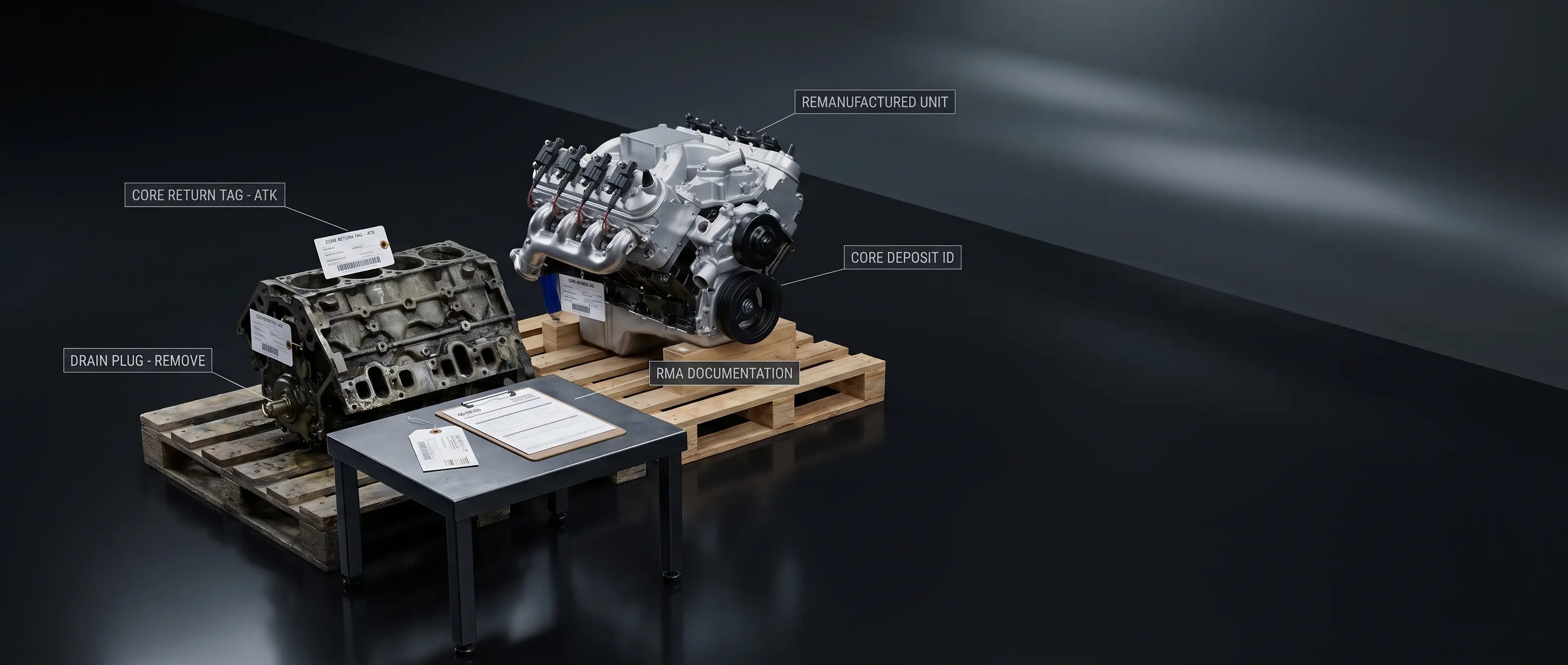 How do I return a Reviva Inc. engine core?