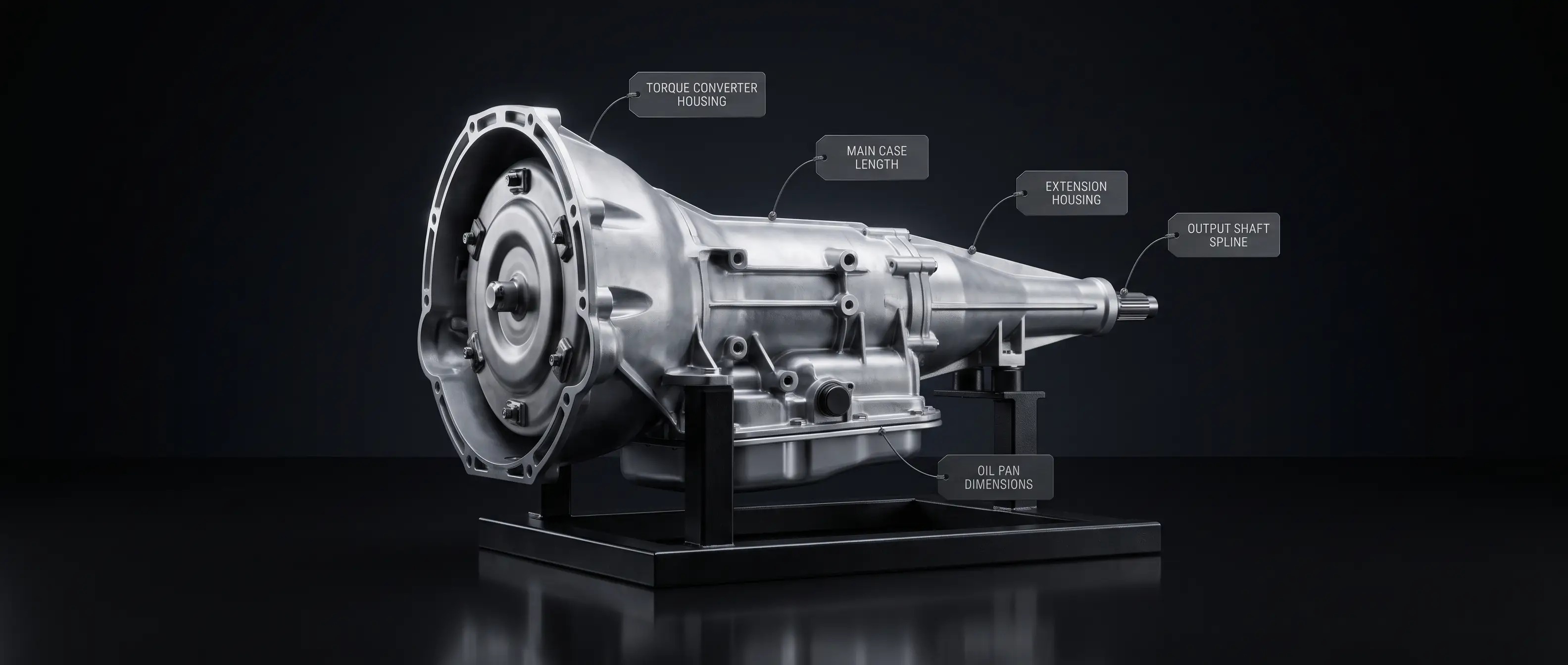 Ford 3-Speed Automatic Transmission Dimensions