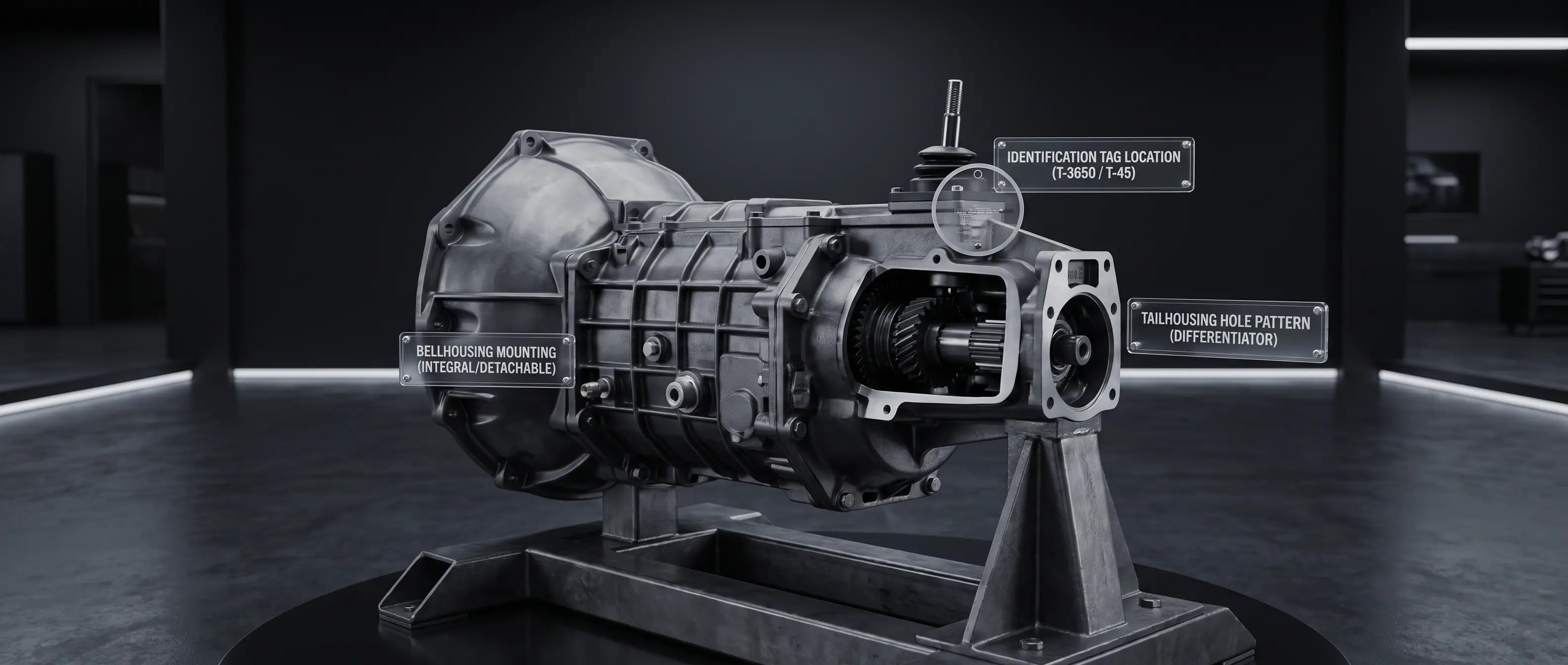 How do I tell the difference between a Tremec 3650 and a T-45?