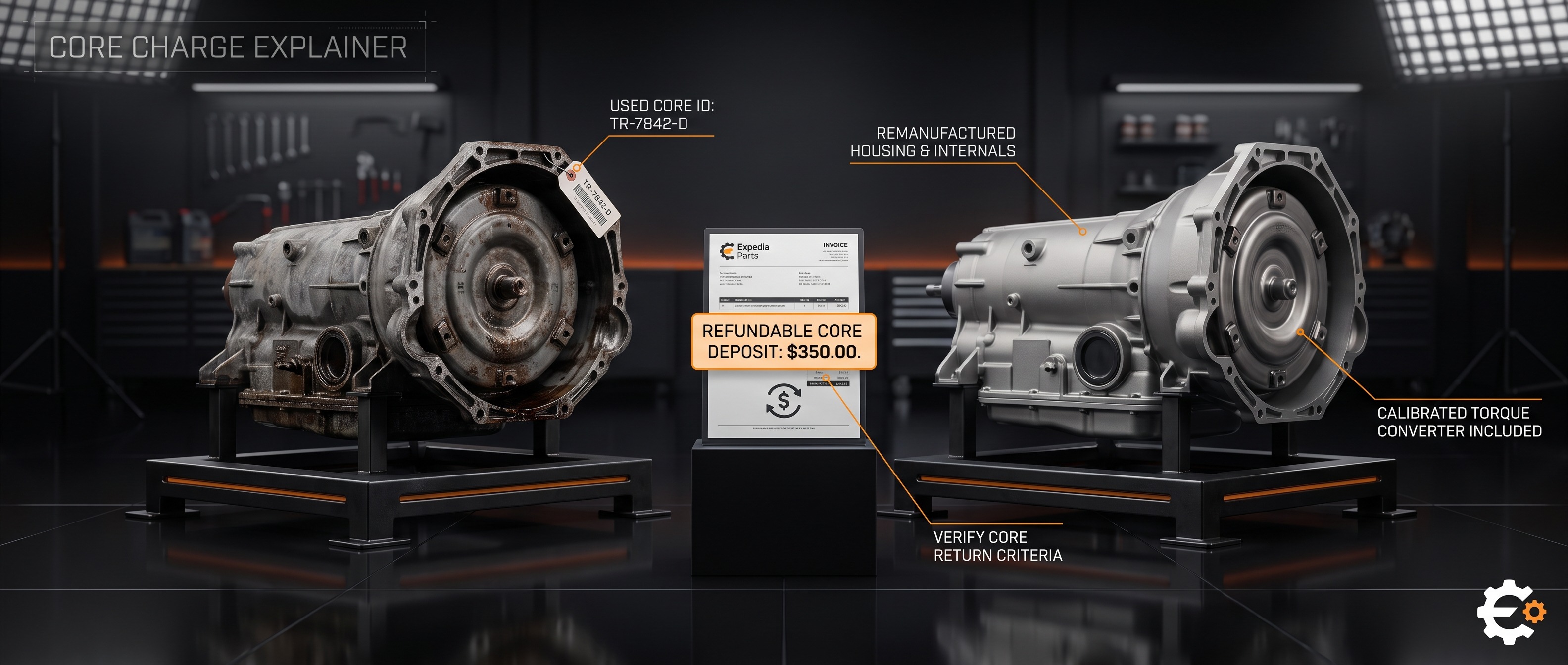 What is a core charge?